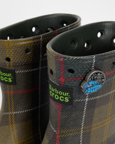Barbour x Crocs Boots Olive / Tartan