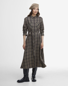 Claudia Check Midi Dress Multi