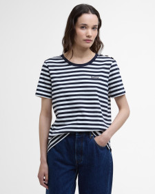 T-shirt Ferryside con motivo a righe 