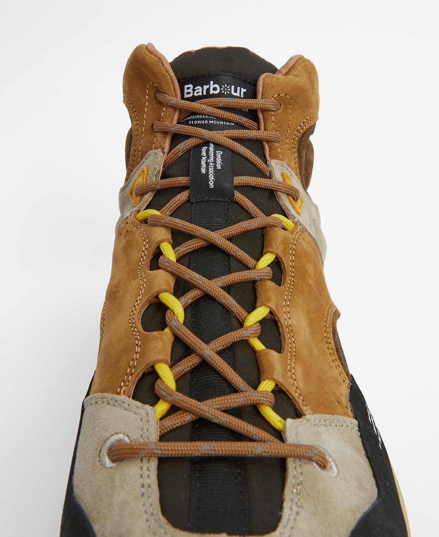Barbour x Flower Mountain Back Country Uni Mid Trainers image number 3