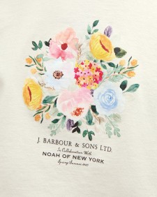 Barbour x NOAH Floral T-Shirt Whisper White