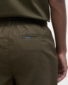 Cotton Linen Relaxed Shorts Light Sage