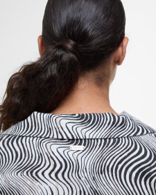 Romy Short-Sleeved Shirt Monochrome Print