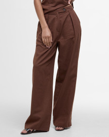 Lucy Wide-Leg Trousers Walnut