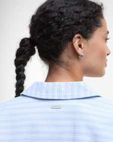 June Striped Overshirt Chambray Stripe