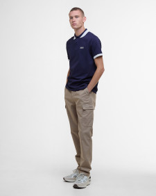 Caleb Tipped Polo Shirt Midnight Blue