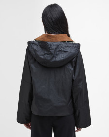 Erma Waxed Jacket Black/Ancient Tartan