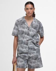 Romy Short-Sleeved Shirt Monochrome Print