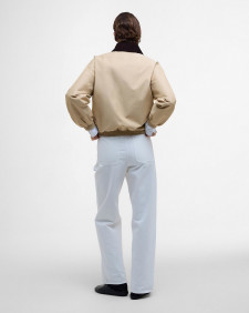 Barbour The Edit by Alexa Anna Showerproof Bomber Jacket Light  Sand/Dress Stewart