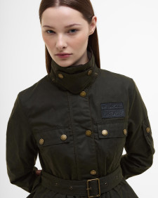 Barbour x ERDEM Constance Waxed Jacket Archive Olive/Ancient Black Floral
