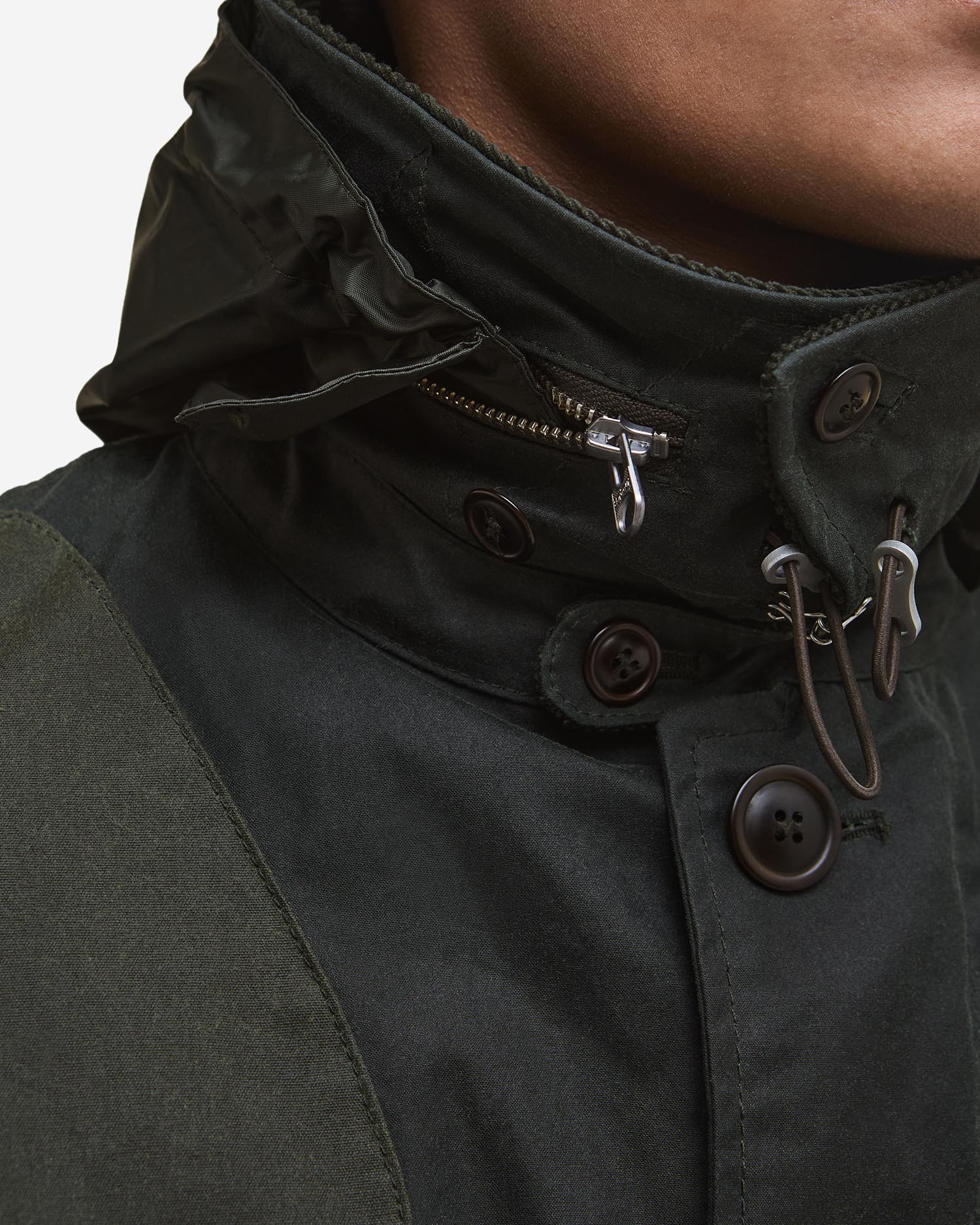 Barbour x TO KI TO Forest Waxed Jacket image number 6