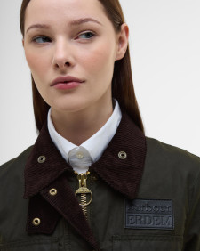 Barbour x ERDEM Constance Waxed Jacket Archive Olive/Ancient Black Floral