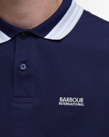 Caleb Tipped Polo Shirt Midnight Blue