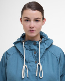 Barbour The Edit by Alexa Pattie Showerproof Parka Tayside Teal/Blackwatch