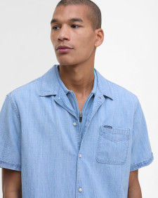 Camicia Gipton in denim a maniche corte 