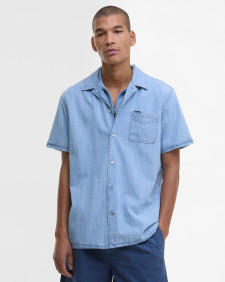 Camicia Gipton in denim a maniche corte 